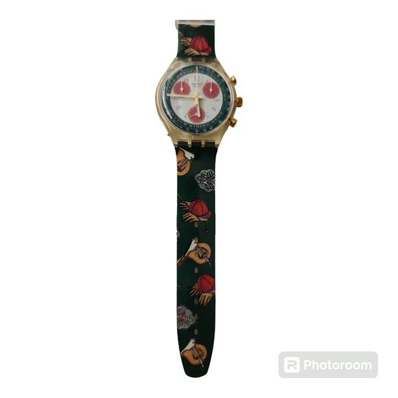 Swatch 1993 vintage Chrono Riding Star SCK102 new in box with new battery - Picture 5 of 9